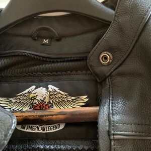 Nearly new Harley Davidson jacket and chaps